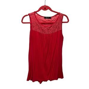 JKLA pink tank w/lacy top, women’s size L